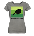 Nachhaltiges T-Shirt Damen (meliert) | bio, fair & vegan | Nature (Mittelgrau meliert) | Phaedera UG