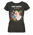 Nachhaltiges T-Shirt Damen meliert | fair, vegan, bio | One Earth (Dunkelgrau meliert) | Phaedera UG