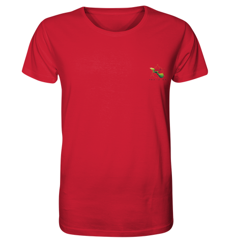 Nachhaltiges T-Shirt | fair vegan nachhaltige Baumwolle | Basics (Rot) | Phaedera UG