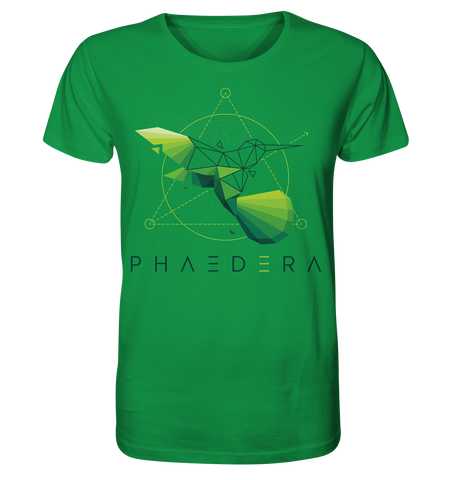 Nachhaltiges T-Shirt | faire & vegane Bio-Baumwolle | Kolibri D (Frisches Grün) | Phaedera UG
