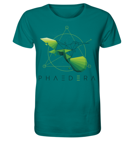 Nachhaltiges T-Shirt | faire & vegane Bio-Baumwolle | Kolibri D (Ozeantiefe) | Phaedera UG