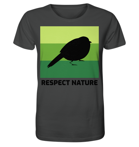 Nachhaltiges T-Shirt | faire, vegane Bio-Baumwolle | Nature (Anthrazit) | Phaedera UG