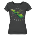 Nachhaltiges T-Shirt für Damen | faire Bio-Baumwolle | Kolibri H (Anthrazit) | Phaedera UG
