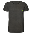 Nachhaltiges T-Shirt (meliert) ✅ faire Bio-Baumwolle | Basics (Dunkelgrau meliert) | Phaedera UG