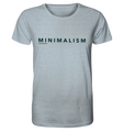 Nachhaltiges T-Shirt (meliert) | faire Bio-Baumwolle | Minimalism (Eisblau meliert) | Phaedera UG