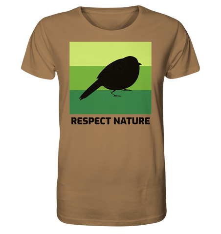 Nachhaltiges T-Shirt | vegan, fair, Bio-Baumwolle | Nature (Camel) | Phaedera UG