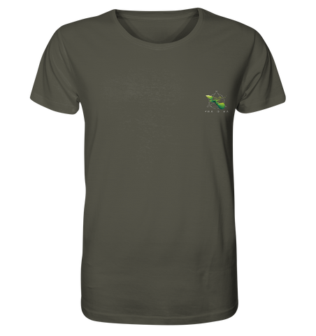 Nachhaltiges T-Shirt ✅ vegane, faire Bio-Baumwolle | Basics (Khaki) | Phaedera UG