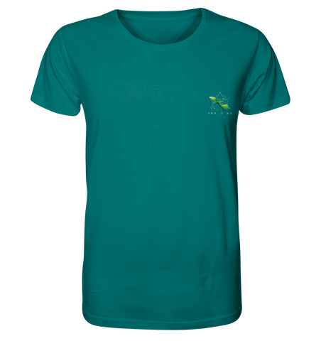 Nachhaltiges T-Shirt ✅ vegane, faire Bio-Baumwolle | Basics (Ozeantiefe) | Phaedera UG