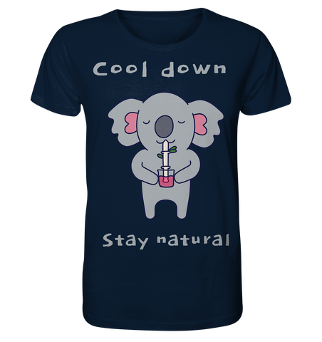 Nachhaltiges T-Shirt | vegan,e & faire Bio-Baumwolle | Koala (Navyblau) | Phaedera UG
