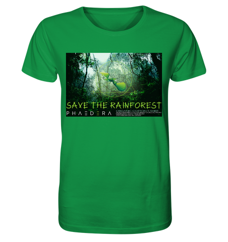 Nachhaltiges T-Shirt | vegane, faire Bio-Baumwolle | Rainforest (Frisches Grün) | Phaedera UG