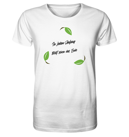 Nachhaltiges T-Shirt | vegane, faire Bio-Baumwolle | Recyceln (Weiß) | Phaedera UG
