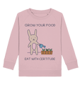 Pullover für Kinder kaufen ☀ fair Bio-Wear Shop | Gärtner-Hase (Baumwoll-Pink) | Phaedera UG