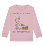 Pullover für Kinder kaufen ☀ fair Bio-Wear Shop | Gärtner-Hase (Baumwoll-Pink) | Phaedera UG