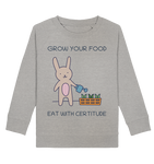 Pullover für Kinder kaufen ☀ fair Bio-Wear Shop | Gärtner-Hase (Grau meliert) | Phaedera UG