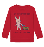 Pullover für Kinder kaufen ☀ fair Bio-Wear Shop | Gärtner-Hase (Rot) | Phaedera UG