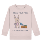 Pullover für Kinder kaufen ☀ fair Bio-Wear Shop | Gärtner-Hase (Bonbonrosa) | Phaedera UG