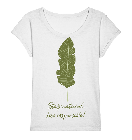 Slub Shirt nachhaltig | vegan, fair, 100% Bio-Baumwolle | Natural (Weiß) | Phaedera UG