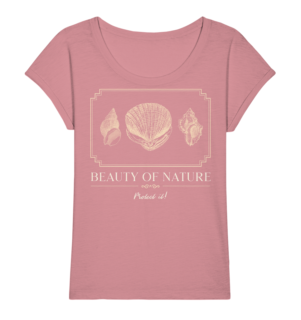 Slub Shirt nachhaltig | vegan, fair, 100% Bio-Baumwolle | Strand (Canyon-Pink) | Phaedera UG