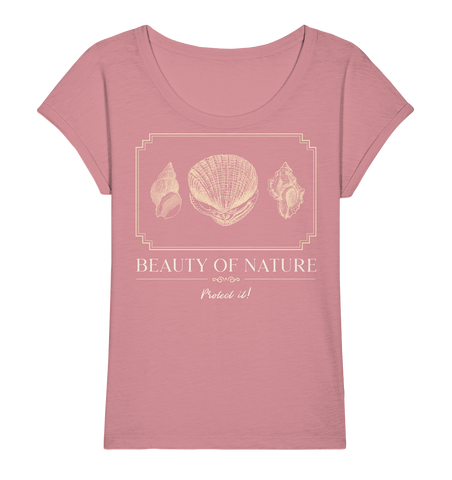 Slub Shirt nachhaltig | vegan, fair, 100% Bio-Baumwolle | Strand (Canyon-Pink) | Phaedera UG