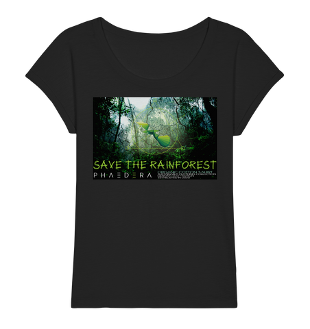 Slub Shirt nachhaltig | vegan, fair aus Bio-Baumwolle | Rainforest (Schwarz) | Phaedera UG