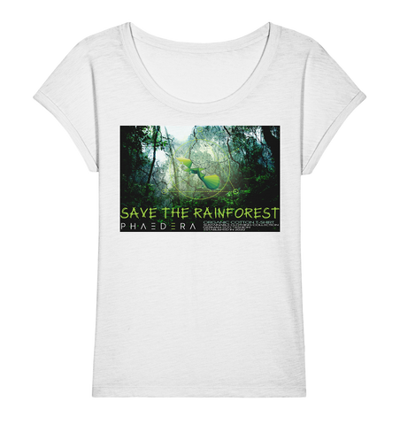 Slub Shirt nachhaltig | vegan, fair aus Bio-Baumwolle | Rainforest (Weiß) | Phaedera UG