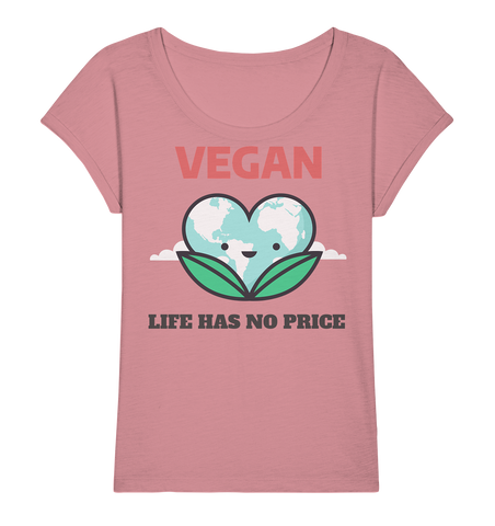 Slub Shirt nachhaltig | vegan & fair aus Bio-Baumwolle | Vegan (Canyon-Pink) | Phaedera UG