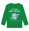Sweatshirt für Kinder kaufen ☀ Bio-Wear Pullover | Grüne Erde (Frisches Grün) | Phaedera UG