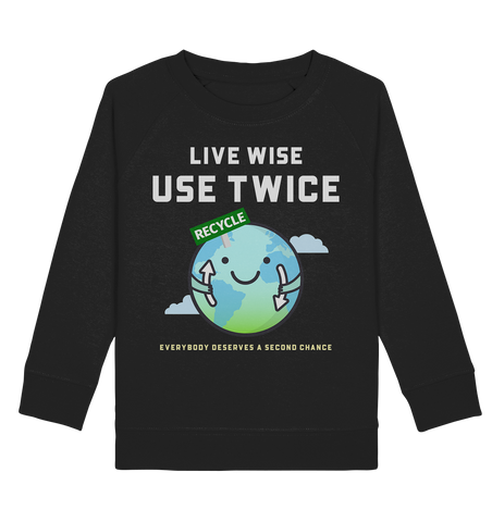 Sweatshirt für Kinder kaufen ☀ Bio-Wear Pullover | Grüne Erde (Schwarz) | Phaedera UG