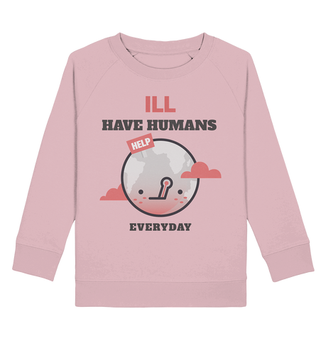 Sweatshirt für Kinder kaufen ☀ Bio-Wear Pullover | Kranke Erde (Baumwoll-Pink) | Phaedera UG