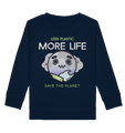 Sweatshirt für Kinder kaufen ☀ Bio-Wear Pullover | Plastikwelt (Navyblau) | Phaedera UG