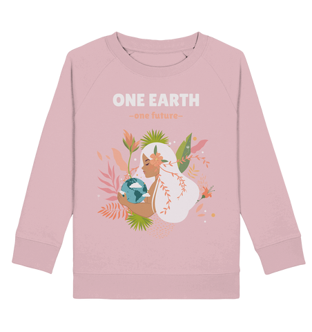 Sweatshirt für Kinder kaufen ☀ fair Bio-Wear Shop | One Earth (Baumwoll-Pink) | Phaedera UG
