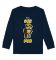 Sweatshirt für Kinder kaufen ☀ fair Bio-Wear Shop | Skater-Eule (Navyblau) | Phaedera UG