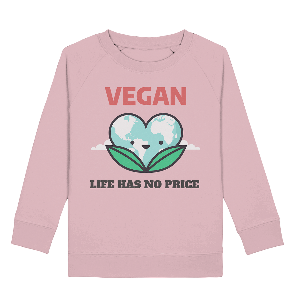 Sweatshirt für Kinder kaufen ☀ fairer Bio-Wear Shop | Vegan (Baumwoll-Pink) | Phaedera UG
