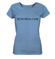 T-Shirt Damen meliert | nachhaltige Bio-Baumwolle | Minimalism (Mittelblau meliert) | Phaedera UG