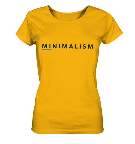 T-Shirt für Damen | nachhaltig faire Bio-Baumwolle | Minimalism (Spektralgelb) | Phaedera UG
