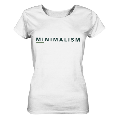 T-Shirt für Damen | nachhaltig faire Bio-Baumwolle | Minimalism (Weiß) | Phaedera UG
