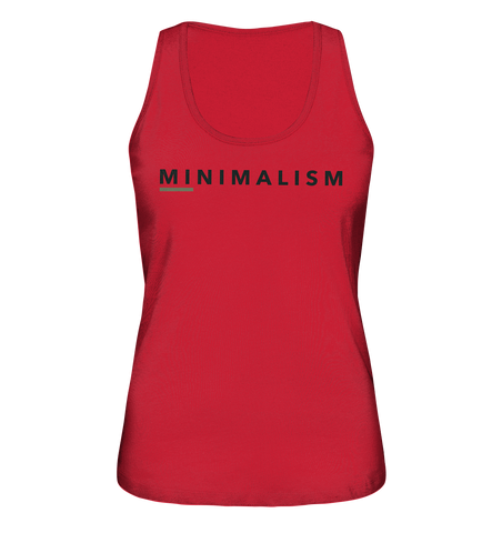 Tank-Top Damen | nachhaltig faire Bio Baumwolle | Minimalism (Rot) | Phaedera UG