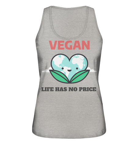 Tank-Top für Damen | fair, nachhaltig aus Bio-Baumwolle | Vegan (Grau meliert) | Phaedera UG